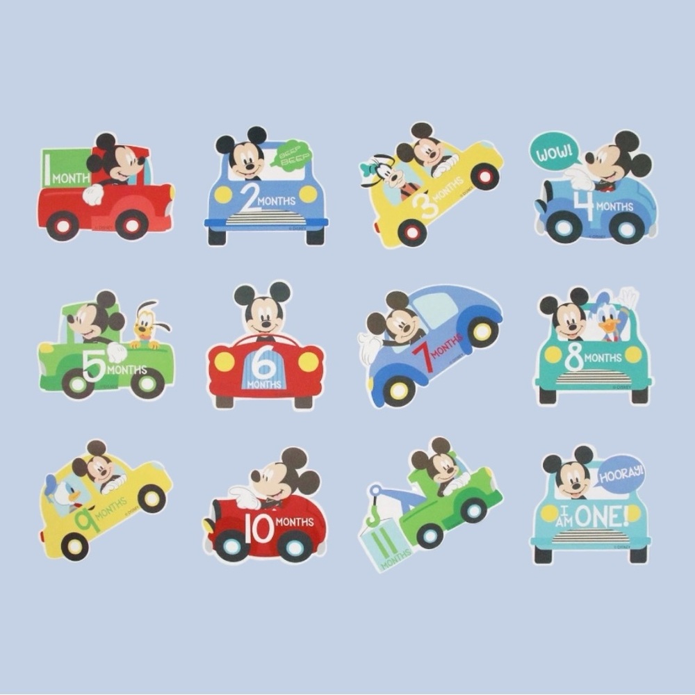 NIP 12 Mickey Mouse Milestone Sticker Set